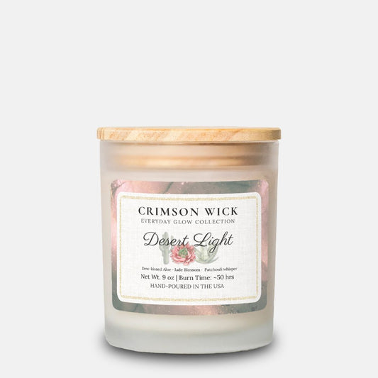 Desert Light – Luxe Glow Candle, 11 oz Apricot Coconut Blended Wax